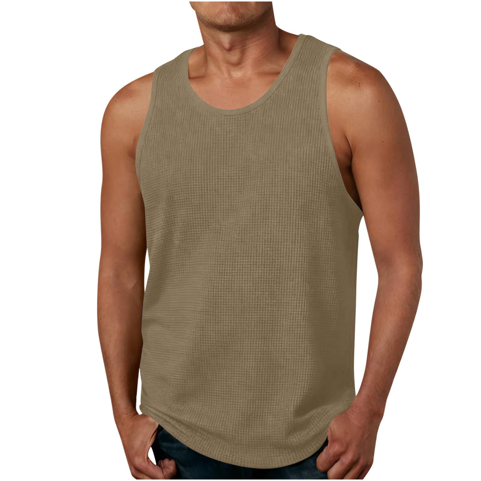 Men’s Classic Sleeveless Waffle Knit Tank Top Casual Relaxed Fit Lightweight Breathable Athletic Shirt S хаки
Men’s Classic Sleeveless Waffle Knit Tank Top Casual Relaxed Fit Lightweight Breathable Athletic Shirt S хаки