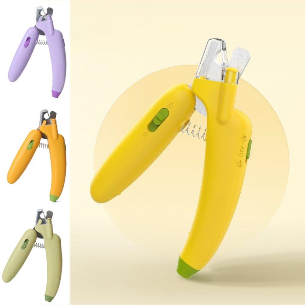 Purple/Green/Yellow Banana Pet Nail Clippers Plastic Cat Claw Trimmers Checking Cat Moss
Purple/Green/Yellow Banana Pet Nail Clippers Plastic Cat Claw Trimmers Checking Cat Moss