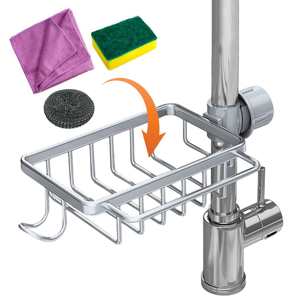 Over Faucet Sink Caddy Organizer Sponge Holder for Kitchen Sink Aluminum Multifunction Organizer Rack Work with Round Water Pipe серый
Over Faucet Sink Caddy Organizer Sponge Holder for Kitchen Sink Aluminum Multifunction Organizer Rack Work with Round Water Pipe серый
