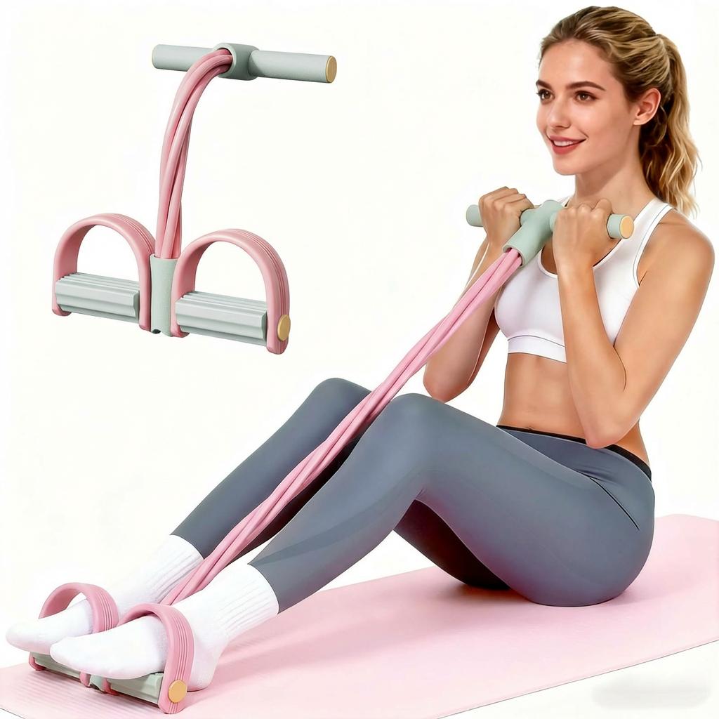 Pink 6-Tube Foot Pedal Resistance Band Space-Saving Figure Sculpting Tool Portable Home Fitness for Ab Core Back Shaping s рожевий
Pink 6-Tube Foot Pedal Resistance Band Space-Saving Figure Sculpting Tool Portable Home Fitness for Ab Core Back Shaping s рожевий