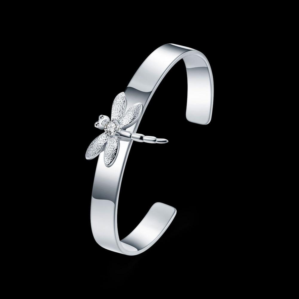 Классические ювелирные изделия, браслеты-манжеты, серебро 925 пробы, цвет, браслет в виде стрекозы, браслет с животными для женщин, ювелирные изделия в подарок Resizable
Классические ювелирные изделия, браслеты-манжеты, серебро 925 пробы, цвет, браслет в виде стрекозы, браслет с животными для женщин, ювелирные изделия в подарок Resizable