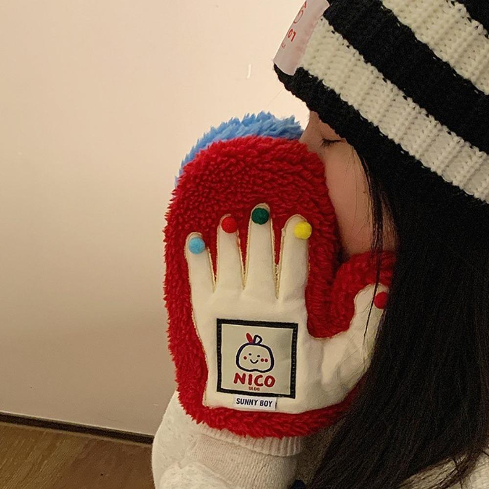 Soft Colorful Pompoms Gloves Dopamine Woolen Gloves Comfortable Plush Mittens Woman красный
Soft Colorful Pompoms Gloves Dopamine Woolen Gloves Comfortable Plush Mittens Woman красный