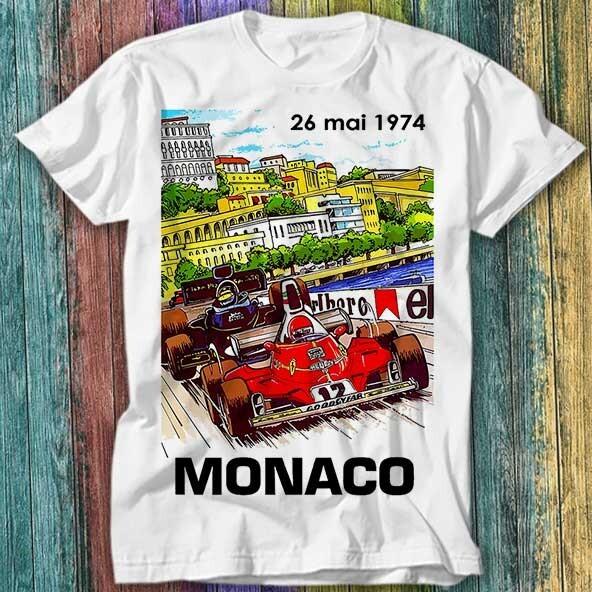 1974 Гран-при Монако Гоночная футболка Топ Футболка 549 2XL
1974 Гран-при Монако Гоночная футболка Топ Футболка 549 2XL