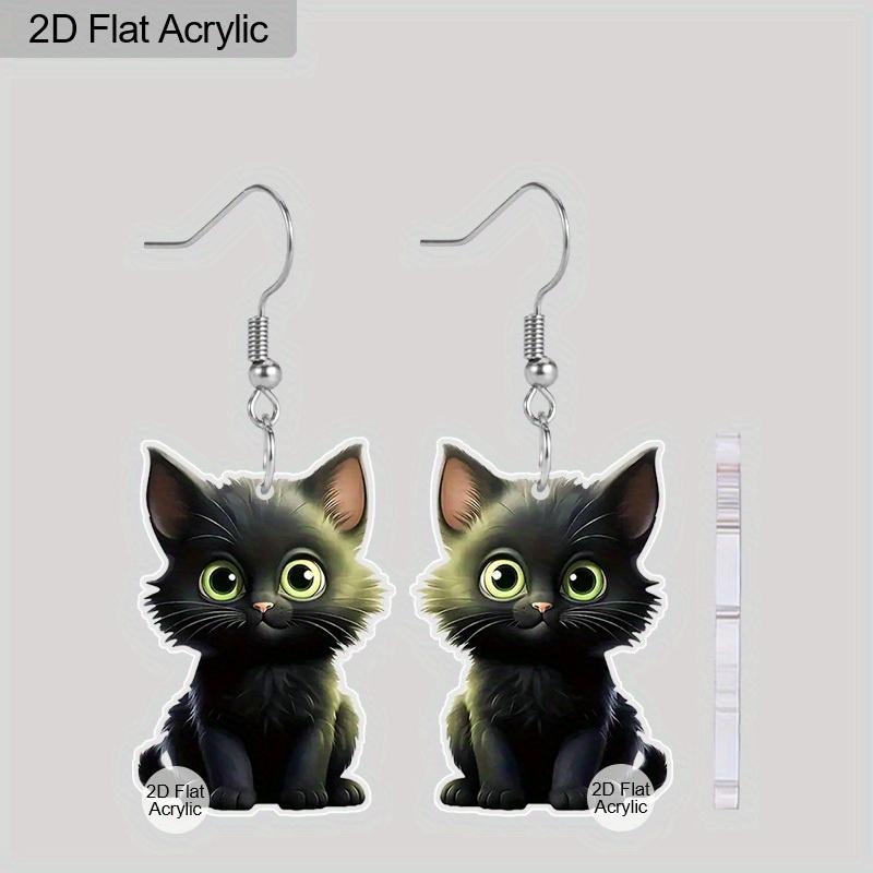 2D Плоские Новые Серьги с Кошачьими Ушками Акриловые Животные Черный Кот Подвески Серьги-капли для Женщин Ювелирные Изделия
2D Плоские Новые Серьги с Кошачьими Ушками Акриловые Животные Черный Кот Подвески Серьги-капли для Женщин Ювелирные Изделия