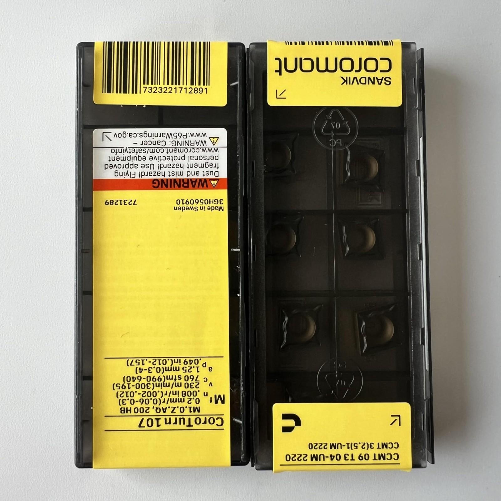 SANDVIK / DCMT11T304-UM 2220 / Original Swedish hard alloy blade 10 Pcs
SANDVIK / DCMT11T304-UM 2220 / Original Swedish hard alloy blade 10 Pcs