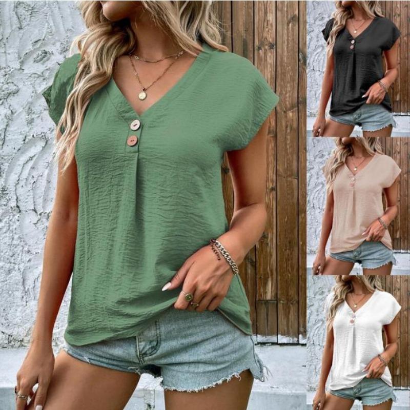 2025 Spring Summer Short Sleeve Women Blouse V Neck Loose Casual Simple Shirt Fashion Elegant Solid Color Office Ladies Tops Button Clothes 3XL зелений
2025 Spring Summer Short Sleeve Women Blouse V Neck Loose Casual Simple Shirt Fashion Elegant Solid Color Office Ladies Tops Button Clothes 3XL зелений