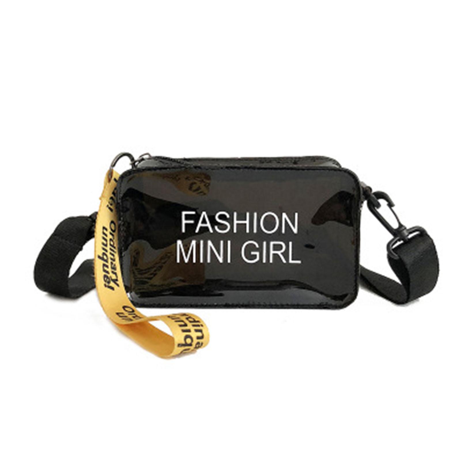 Прозрачная сумка через плечо для женщин, летняя мини-сумка с надписью «Candy Color Letter»
Прозрачная сумка через плечо для женщин, летняя мини-сумка с надписью «Candy Color Letter»