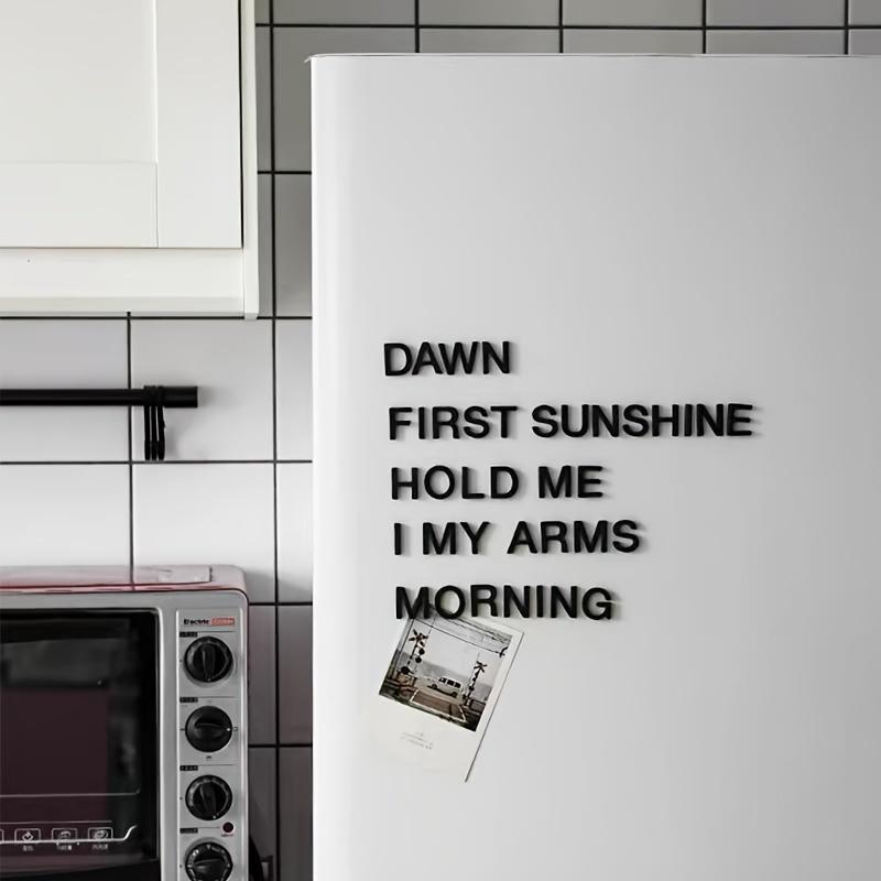 Nordic Style Creative Black and White Letter Refrigerator Sticker Magnetic Letter Magnet Home Decoration
Nordic Style Creative Black and White Letter Refrigerator Sticker Magnetic Letter Magnet Home Decoration