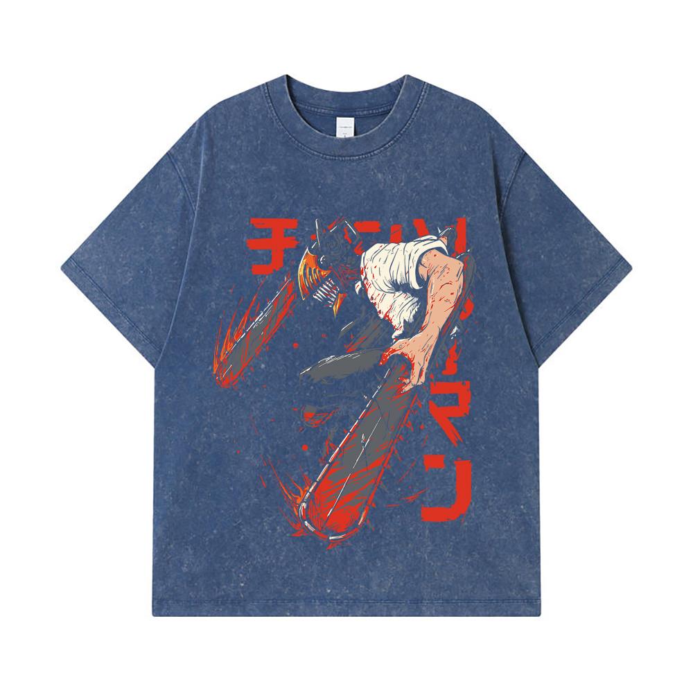 275 GSM Washed T-shirts 100% Cotton Chainsaw Man V21 Denji Print Unisex Heavy Cotton T Shirt 2XL
275 GSM Washed T-shirts 100% Cotton Chainsaw Man V21 Denji Print Unisex Heavy Cotton T Shirt 2XL