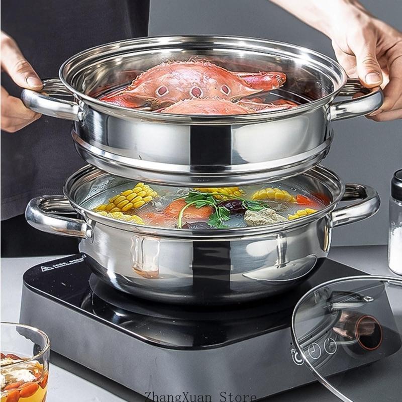 3XUF Stainless Steel Multi Layer Steamer Pot With Ventilated Lid For Vegetables China Mainland
3XUF Stainless Steel Multi Layer Steamer Pot With Ventilated Lid For Vegetables China Mainland