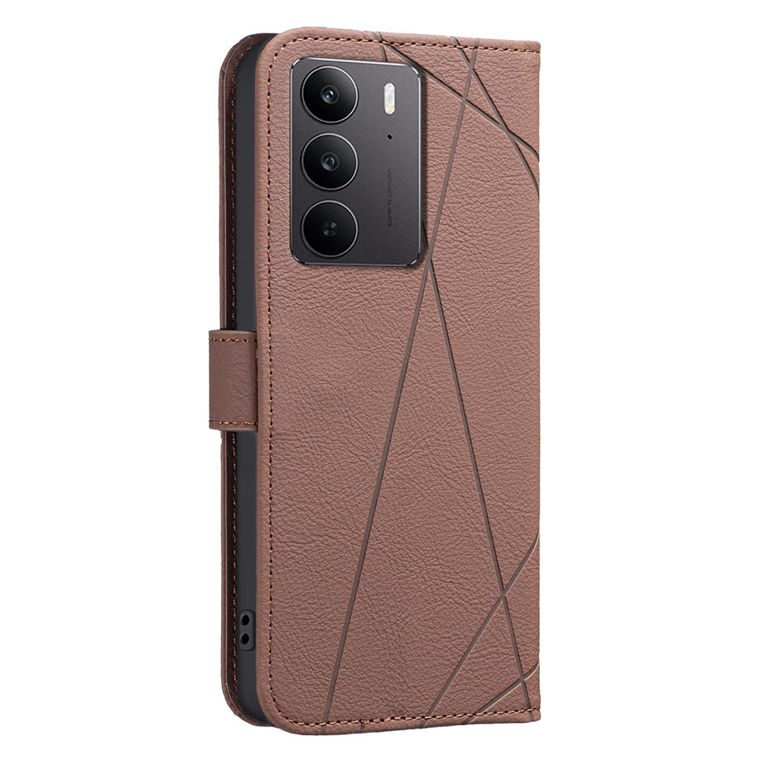 For Realme C75 4G Case BINFEN COLOR BF35 Geometry Imprinted Leather Phone Cover RFID Blocking Wallet Stand Brown
For Realme C75 4G Case BINFEN COLOR BF35 Geometry Imprinted Leather Phone Cover RFID Blocking Wallet Stand Brown