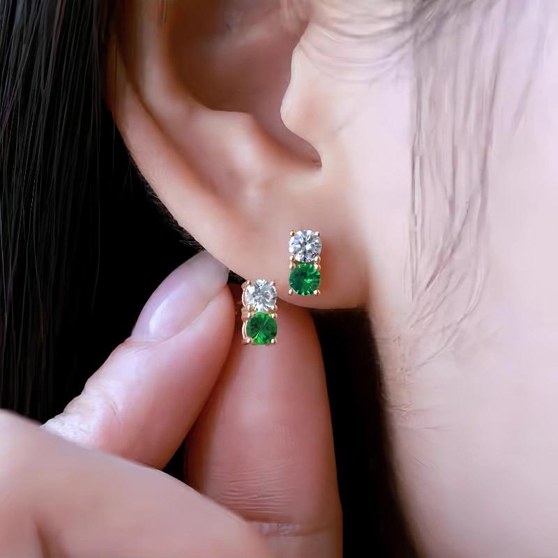 100% 925 Sterling Silver Simple Retro Green Zircon Geometry Tiny Small Stud Earrings For Women Wedding Jewelry Gift Brincos Gold
100% 925 Sterling Silver Simple Retro Green Zircon Geometry Tiny Small Stud Earrings For Women Wedding Jewelry Gift Brincos Gold