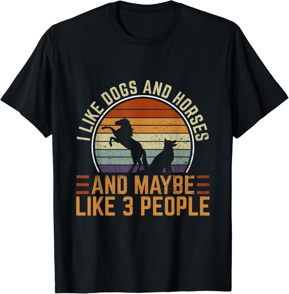 Retro I Like Dogs And Horses And Maybe Like 3 People Gift Unisex T-Shirt 4XL
Retro I Like Dogs And Horses And Maybe Like 3 People Gift Unisex T-Shirt 4XL