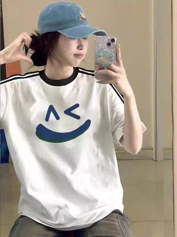 Women s Oversized Pure Cotton Short-Sleeve T-Shirt - Trendy Korean Style Summer Top 3XL білий/сірий колір
Women s Oversized Pure Cotton Short-Sleeve T-Shirt - Trendy Korean Style Summer Top 3XL білий/сірий колір