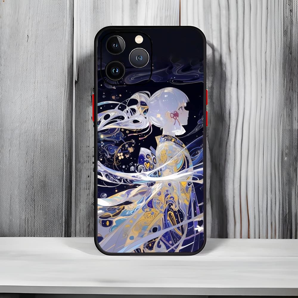 Elegant Genshin Impact K-Kamisato Ayaka Phone Case Black Matte Thin Phone Case For iPhone17 16 15 14 13 ProMax iphone17air
Elegant Genshin Impact K-Kamisato Ayaka Phone Case Black Matte Thin Phone Case For iPhone17 16 15 14 13 ProMax iphone17air