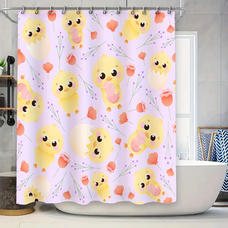 Adorable Chicks Shower Curtain Pink With Cute Chicken Printed Fabric Waterproof Bathroom Decor For Kids Room Home Decoration W60H190(CM)-1 Pcs
Adorable Chicks Shower Curtain Pink With Cute Chicken Printed Fabric Waterproof Bathroom Decor For Kids Room Home Decoration W60H190(CM)-1 Pcs