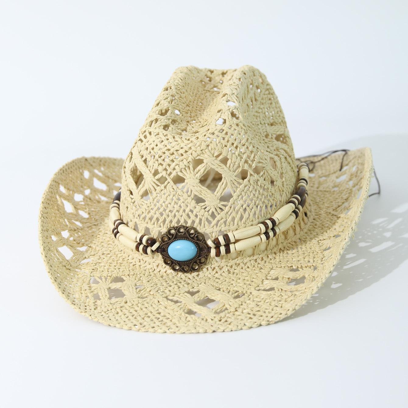 Summer Hot Straw Hat Western Cowboy Beach Hat Vacation Sun Hat One Size
Summer Hot Straw Hat Western Cowboy Beach Hat Vacation Sun Hat One Size