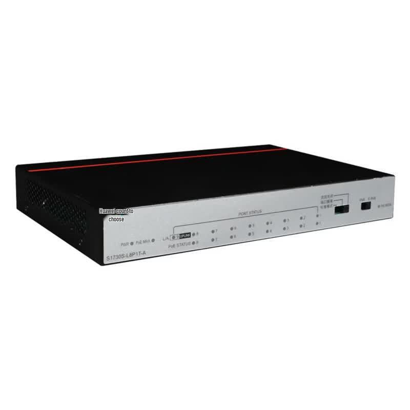 Huawei 8-Port Gigabit PoE Unmanaged Ethernet Switch S1730S-L8P1T-A
Huawei 8-Port Gigabit PoE Unmanaged Ethernet Switch S1730S-L8P1T-A
