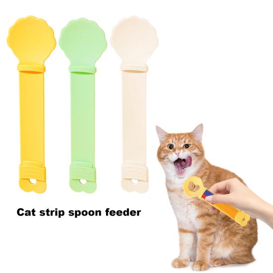 Ложка-полоска для кошек. Кормушка мультяшной формы. Простая в использовании и чистке. Пищевые ложки для домашних животных для влажной пищи и различных размеров полосок для кошек. белый 
Ложка-полоска для кошек. Кормушка мультяшной формы. Простая в использовании и чистке. Пищевые ложки для домашних животных для влажной пищи и различных размеров полосок для кошек. белый