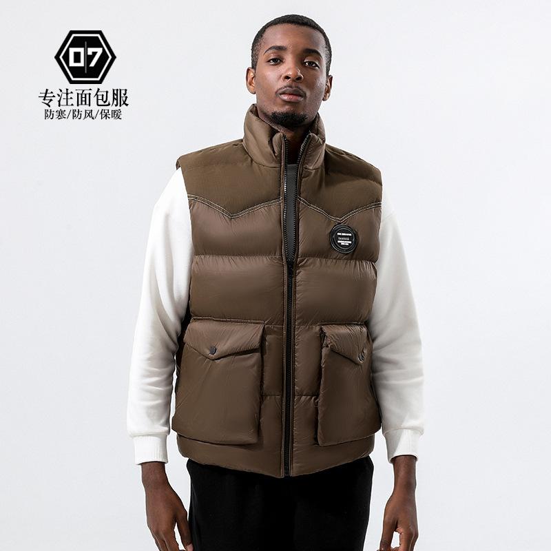 Winter thickened vest men s casual stand-up collar large pocket men s jacket large size loose velvet XXXXL хакі
Winter thickened vest men s casual stand-up collar large pocket men s jacket large size loose velvet XXXXL хакі