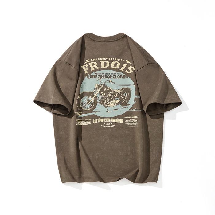 Мужская летняя футболка из американского тяжелого хлопка с коротким рукавом, в стиле ретро, грязная, свободная, с круглым вырезом и рукавом до локтя 4XL
Мужская летняя футболка из американского тяжелого хлопка с коротким рукавом, в стиле ретро, грязная, свободная, с круглым вырезом и рукавом до локтя 4XL