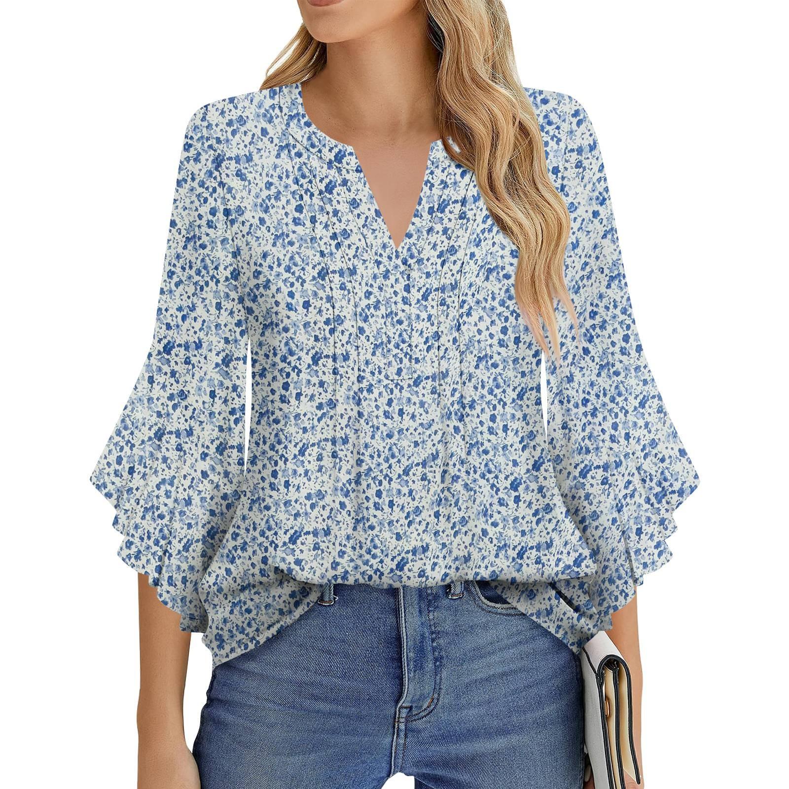 Женская Мода Повседневная Плиссированная Футболка с V-образным Вырезом Однотонная Рукав Три Четверти Элегантный Топ XL небесно-голубой
Женская Мода Повседневная Плиссированная Футболка с V-образным Вырезом Однотонная Рукав Три Четверти Элегантный Топ XL небесно-голубой