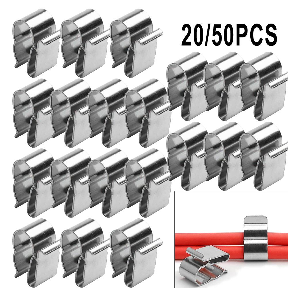 50/20 Pcs Solar Panel Wire Clip For 2x6mm Stainless Steel Cable Clamps For PV Wiring Boat Cable Electrical Supplies Accessories
50/20 Pcs Solar Panel Wire Clip For 2x6mm Stainless Steel Cable Clamps For PV Wiring Boat Cable Electrical Supplies Accessories