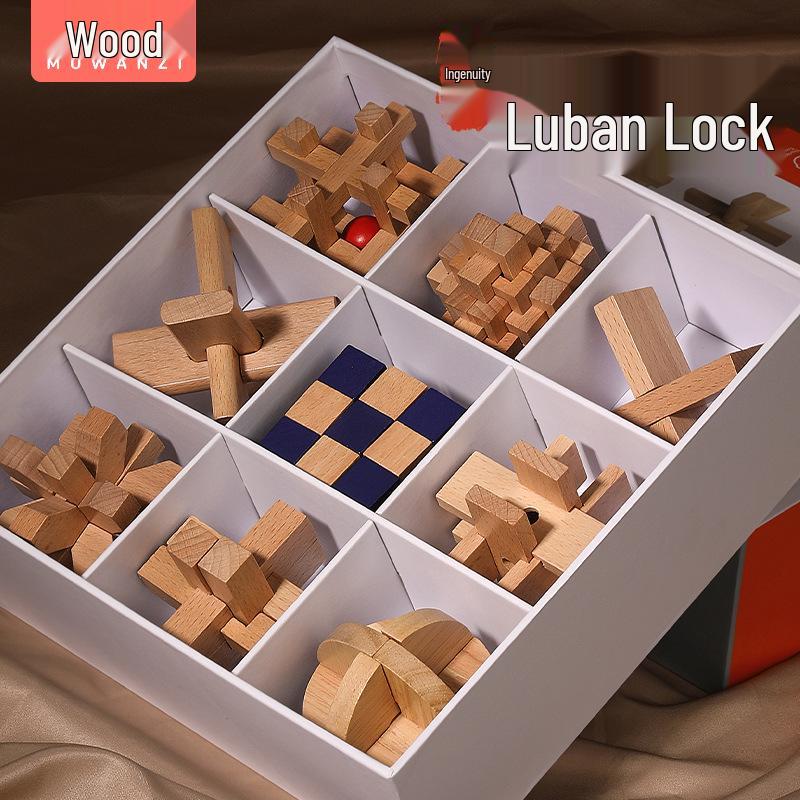 Children s Wooden Kongming & Luban Lock Toy Set - Fun, Hands-On, Brain Development Gift Box
Children s Wooden Kongming & Luban Lock Toy Set - Fun, Hands-On, Brain Development Gift Box