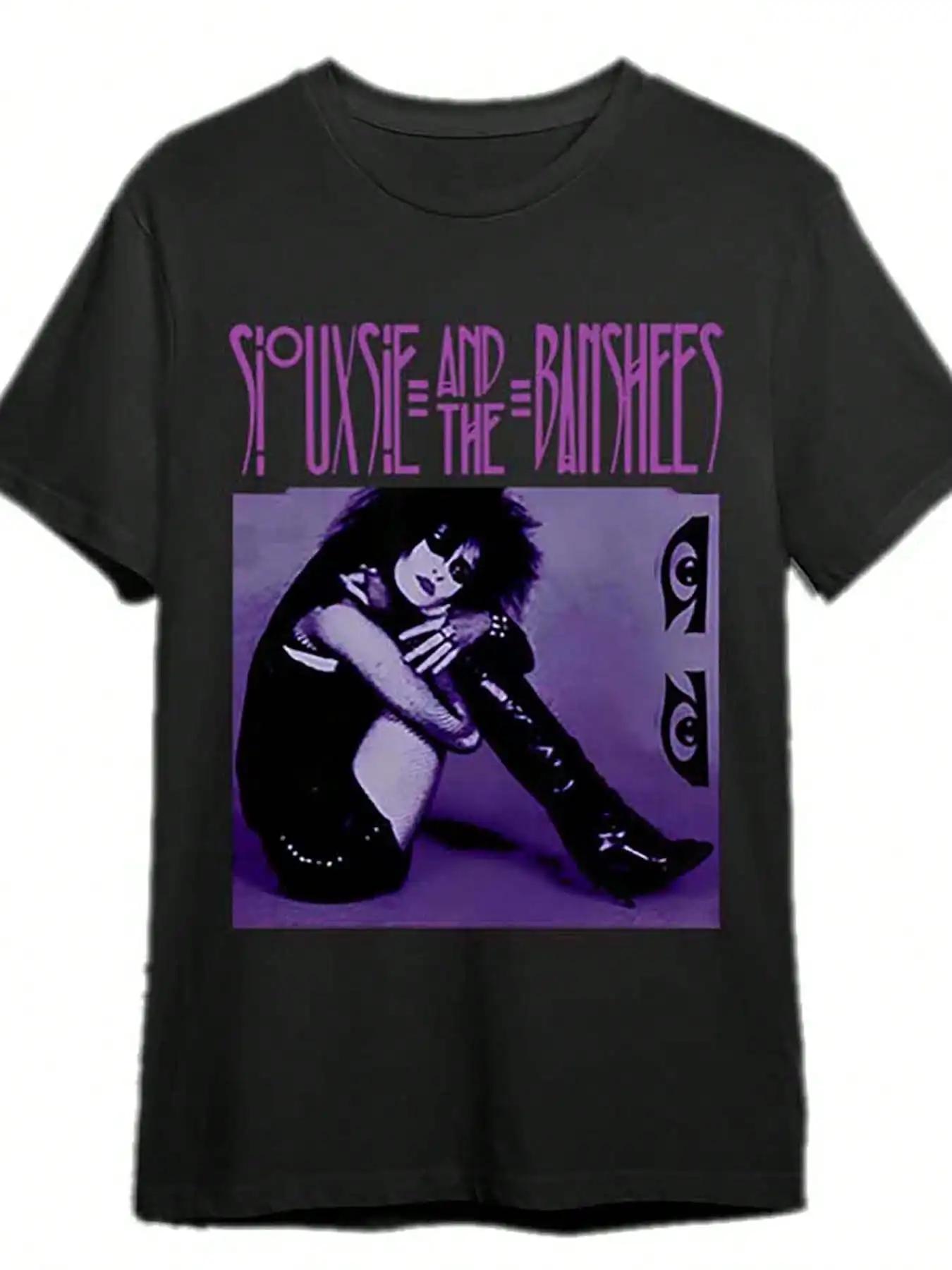 Siouxsie And The Banshees Vintage Graphic TShirt Mens Short Sleeve Black Cotton Tee With Purple Print Casual Round Neck 4XL
Siouxsie And The Banshees Vintage Graphic TShirt Mens Short Sleeve Black Cotton Tee With Purple Print Casual Round Neck 4XL