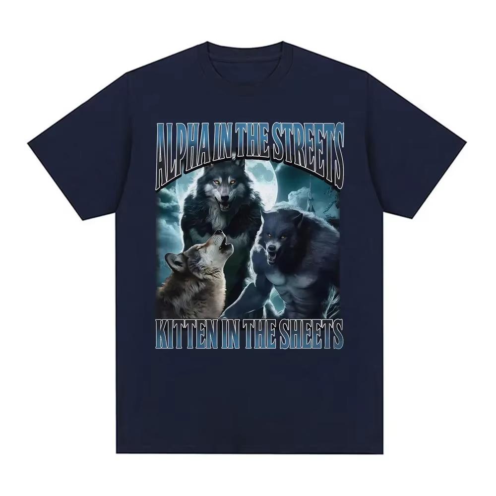 Streetwear Tshirt with cat pattern on the front oversized Tshirt with werewolf meme suitable for both men and women 3XL
Streetwear Tshirt with cat pattern on the front oversized Tshirt with werewolf meme suitable for both men and women 3XL