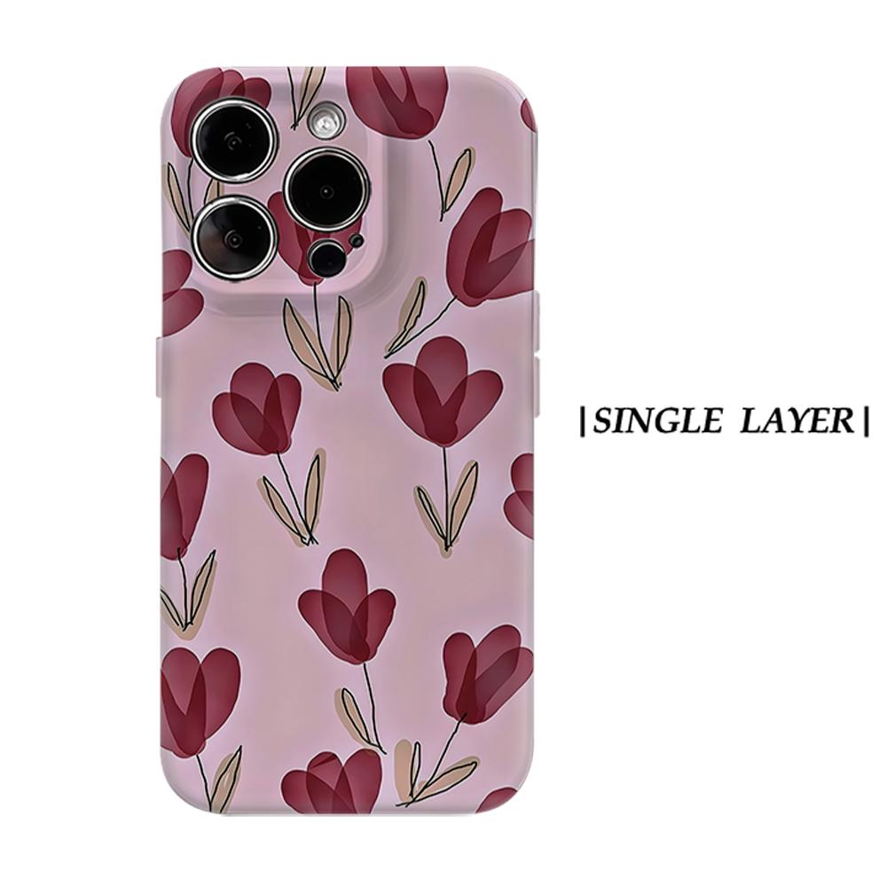 Minimal Burgundy Tulip Phone Case for IPhone 17AIR 16E 16 15 14 13 12 11 17 Pro Max Plus Double-layer Back Cover IPHONE17PROMAX
Minimal Burgundy Tulip Phone Case for IPhone 17AIR 16E 16 15 14 13 12 11 17 Pro Max Plus Double-layer Back Cover IPHONE17PROMAX
