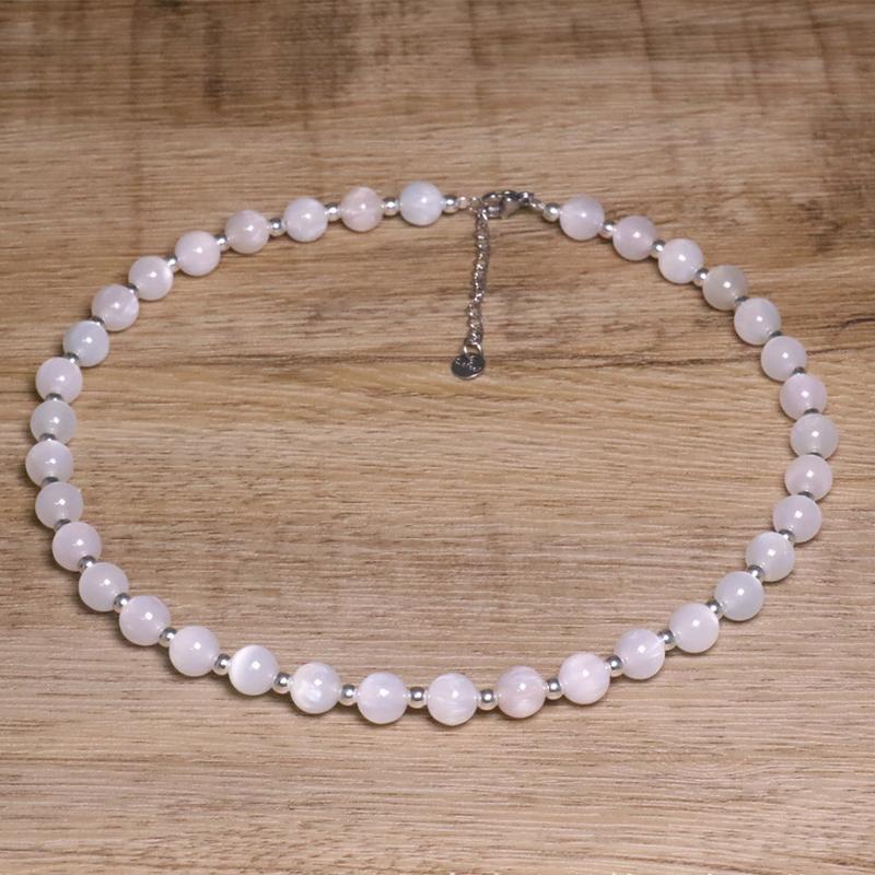 Pink Rose Quartz Beaded Choker Necklace for Women with Silver Spacers 40cm серебряный
Pink Rose Quartz Beaded Choker Necklace for Women with Silver Spacers 40cm серебряный