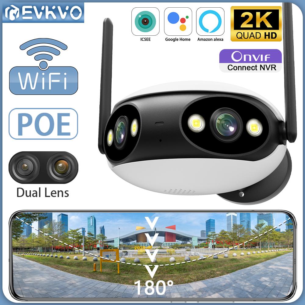 EVKVO 4K IP-камера с двумя объективами, уличная панорамная камера безопасности с углом обзора 180°, 8MP HD, обнаружение человека, WIFI камера, POE, видеонаблюдение, CCTV ICSEE
EVKVO 4K IP-камера с двумя объективами, уличная панорамная камера безопасности с углом обзора 180°, 8MP HD, обнаружение человека, WIFI камера, POE, видеонаблюдение, CCTV ICSEE