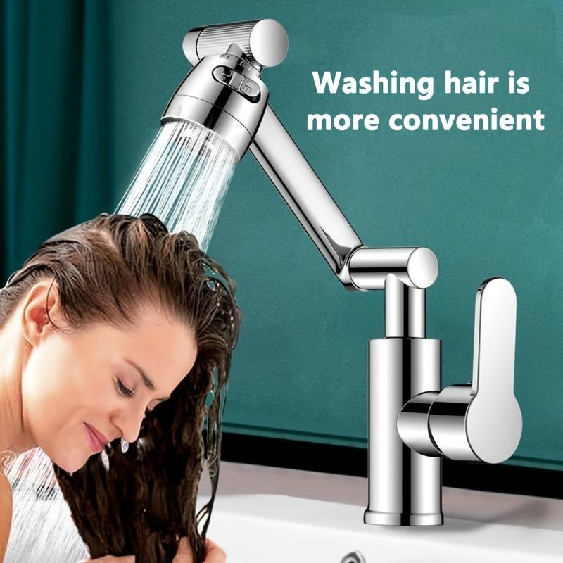 Universal rotating durable bathroom kitchen faucet universal hot and cold household faucet 60cm easy to install design срібний
Universal rotating durable bathroom kitchen faucet universal hot and cold household faucet 60cm easy to install design срібний