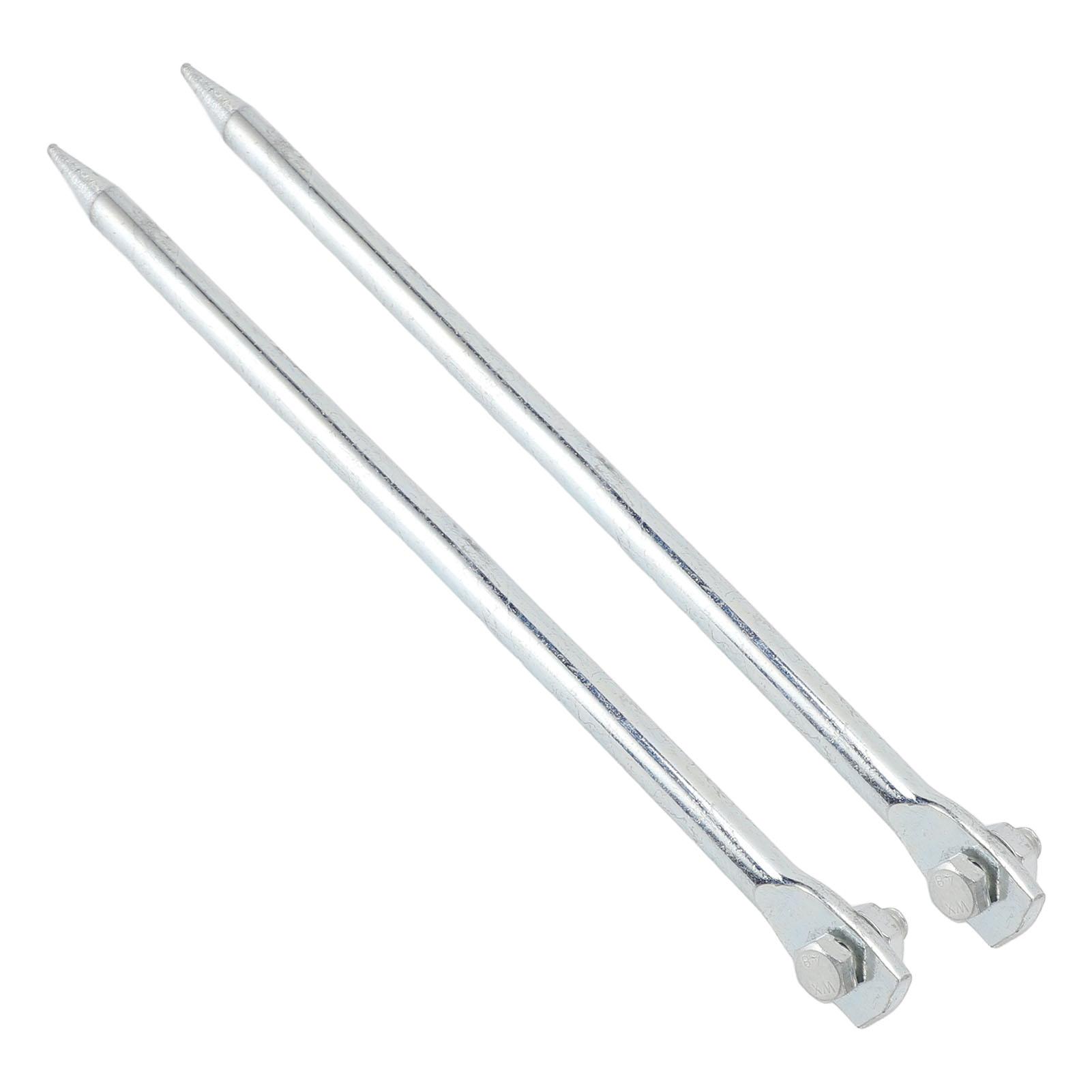2 Pcs Portable Ground Rod Copper Plated Iron Threaded Connection Grounding Pin for Electric Fences Antennas Satellite Dishes 12x300mm
2 Pcs Portable Ground Rod Copper Plated Iron Threaded Connection Grounding Pin for Electric Fences Antennas Satellite Dishes 12x300mm