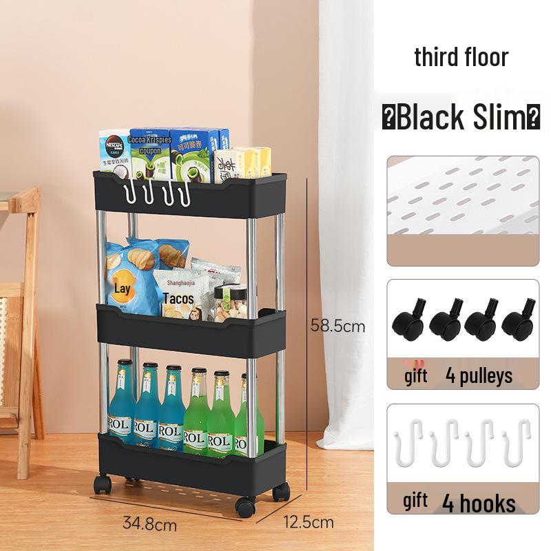 Стійка для візка: Багатошарове зберігання в зазорах у ванній кімнаті, туалеті та кухні
Стійка для візка: Багатошарове зберігання в зазорах у ванній кімнаті, туалеті та кухні