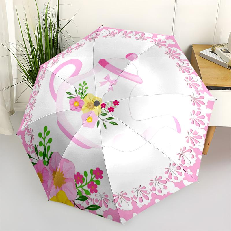 1pc Tea Pot Floral Automatic Folding Umbrella - Portable Collapsible Design, 8-Rib Iron Frame, Durable Fabric yy251125141
1pc Tea Pot Floral Automatic Folding Umbrella - Portable Collapsible Design, 8-Rib Iron Frame, Durable Fabric yy251125141