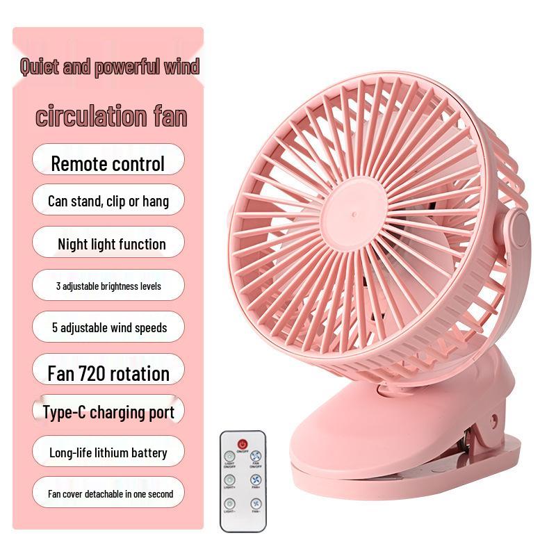 USB Rechargeable Clip-On Ice Cooling Fan with Night Light for Dorms and Desks Plug-in
USB Rechargeable Clip-On Ice Cooling Fan with Night Light for Dorms and Desks Plug-in