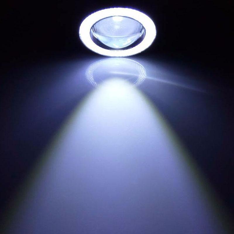 2 шт. 2,5 3,0 3,5 64 мм 76 мм 89 мм проектор COB светодиодный автомобильный противотуманный фонарь 6500K Halo ангельские глазки кольца DRL белый 12 В противотуманная фара 3inch белый