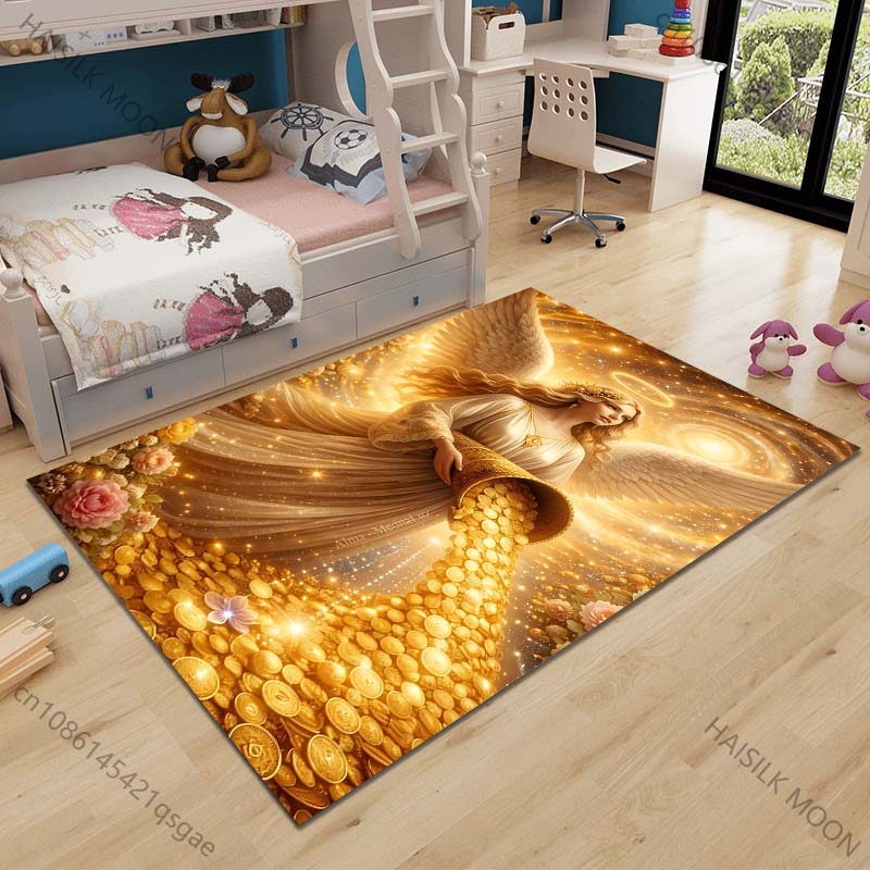 Multiple size Angel pouring coins radiant glow Carpet for Living Room Bedroom Sofa Home Decor Rus Non-slip Floor Mat Luxury Gift 40cm x 60cm
Multiple size Angel pouring coins radiant glow Carpet for Living Room Bedroom Sofa Home Decor Rus Non-slip Floor Mat Luxury Gift 40cm x 60cm