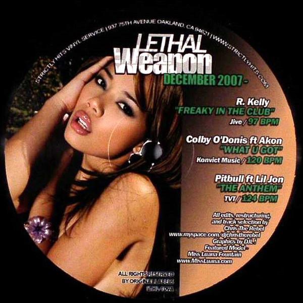 12inch Record VARIOUS Lethal Weapon December 2007 LTHL109 Strictly Hits V 2007 US Rap HipHopRB Used
12inch Record VARIOUS Lethal Weapon December 2007 LTHL109 Strictly Hits V 2007 US Rap HipHopRB Used