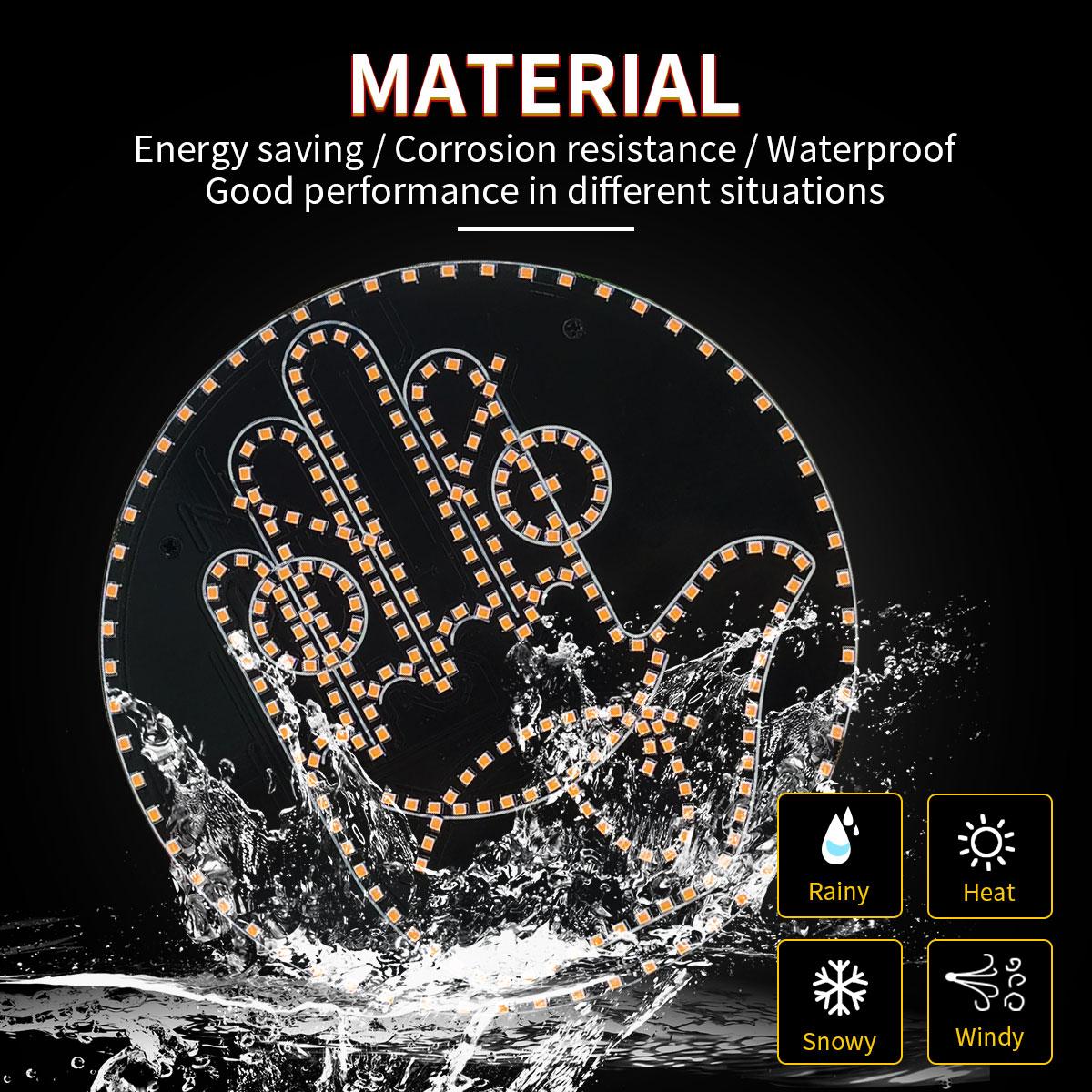 Автомобильный светильник для выражения пальцев с дистанционным управлением, светодиодный светильник для жестов, Road Rage, жест среднего пальца, аксессуары для пальмового света золотой
Автомобильный светильник для выражения пальцев с дистанционным управлением, светодиодный светильник для жестов, Road Rage, жест среднего пальца, аксессуары для пальмового света золотой