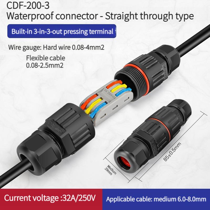 Electrical IP68 Waterproof Joint Wire Quick Connector 2/3 Pin LED Light Wiring Outdoor Rainproof Terminal
Electrical IP68 Waterproof Joint Wire Quick Connector 2/3 Pin LED Light Wiring Outdoor Rainproof Terminal