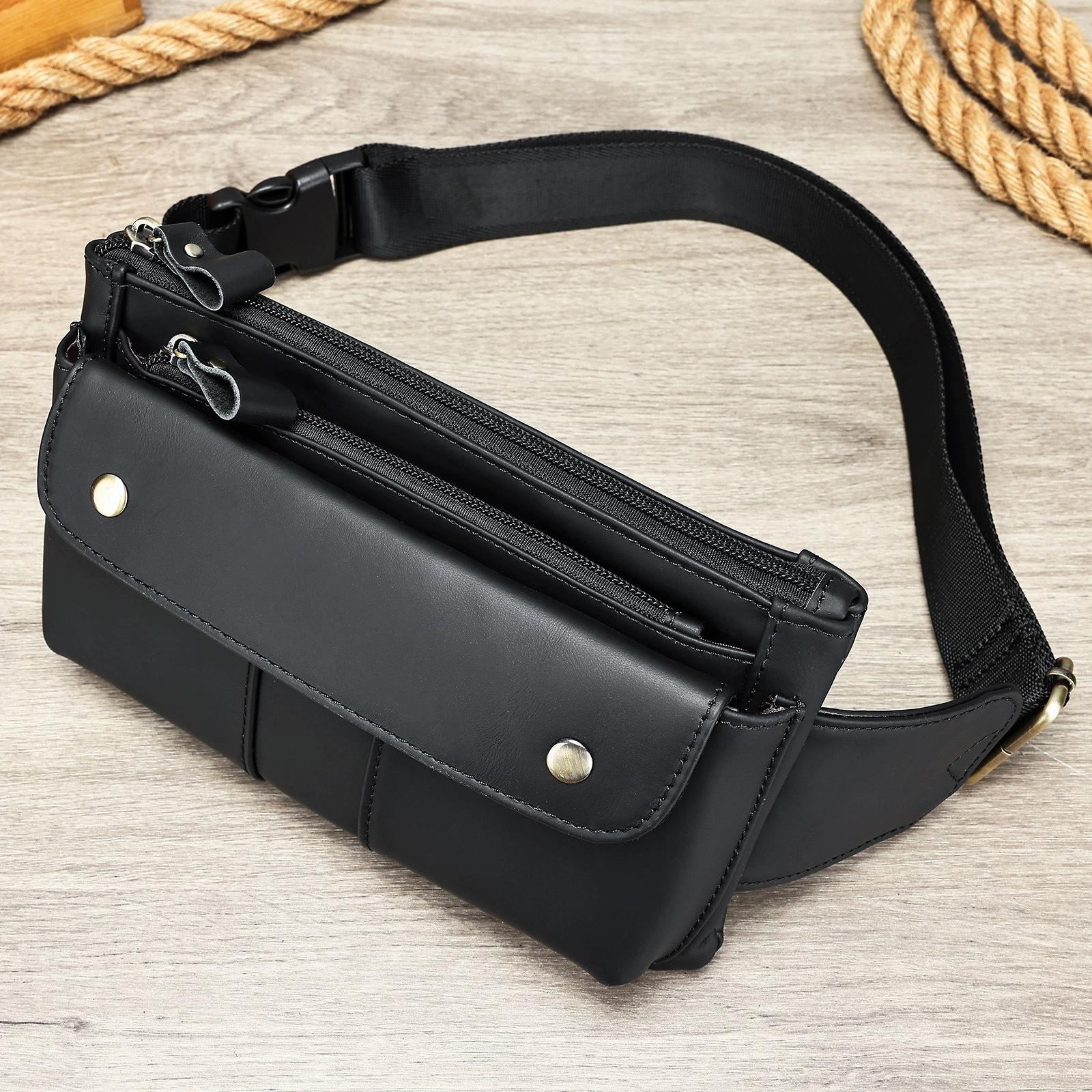 Genuine Leather First Layer Cowhide Men s Waist Bag Korean Fashion Casual Crossbody Bag Side Backpack Shoulder Bag Black
Genuine Leather First Layer Cowhide Men s Waist Bag Korean Fashion Casual Crossbody Bag Side Backpack Shoulder Bag Black