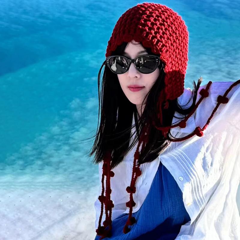 Atmosphere Wear Travel Hat Women S Red Grassland Crochet Tassel Knitted Beanie
Atmosphere Wear Travel Hat Women S Red Grassland Crochet Tassel Knitted Beanie