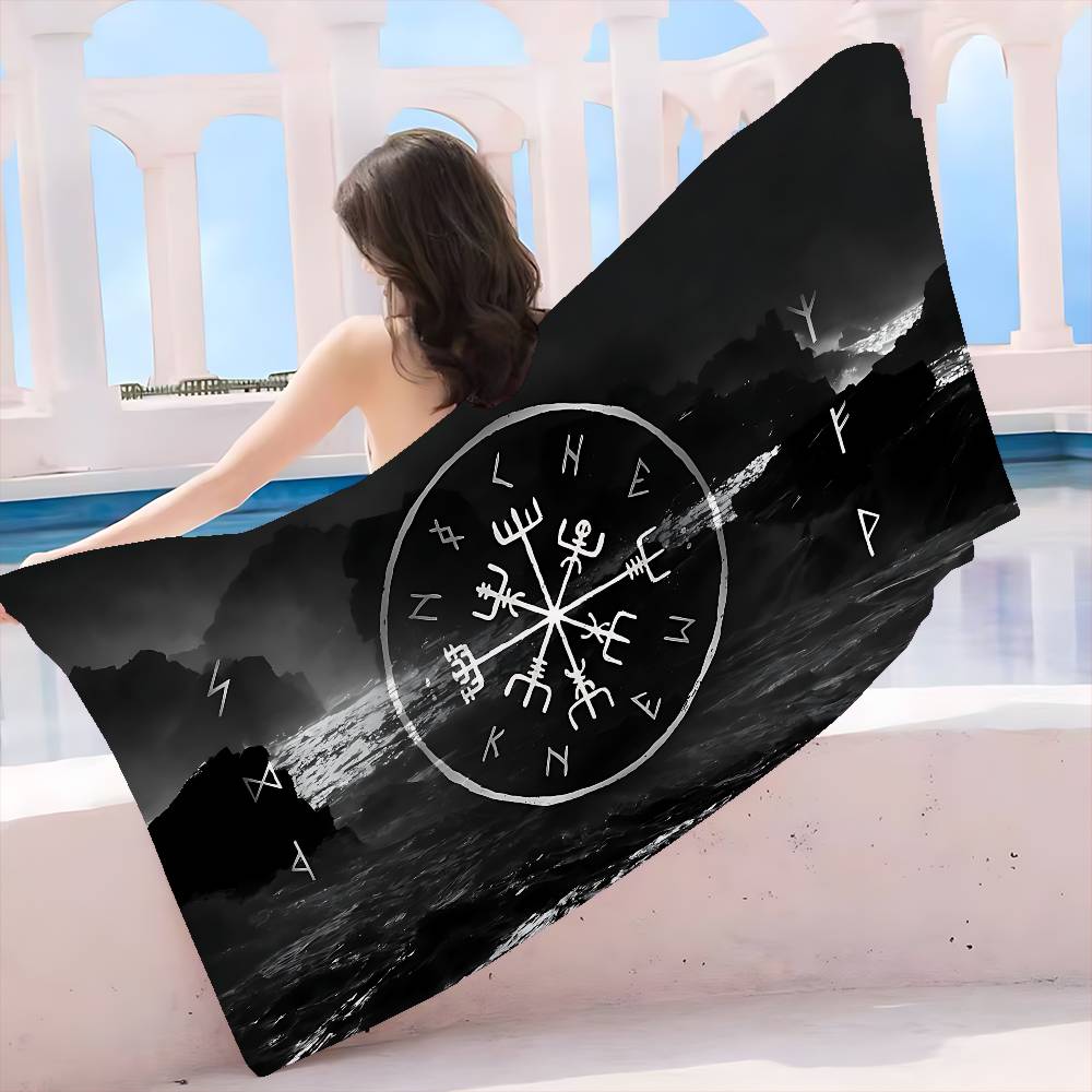 V-Viking Logo V-Vegvisir Luxury Microfiber Printed Beach Towel Mountain Climbing Yoga Beach Swimming Running Absorbent Towel W40*H60(CM)
V-Viking Logo V-Vegvisir Luxury Microfiber Printed Beach Towel Mountain Climbing Yoga Beach Swimming Running Absorbent Towel W40*H60(CM)
