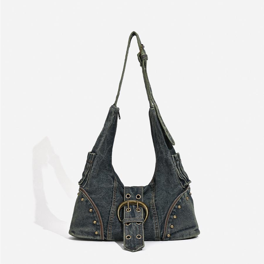 Street Retro Denim Cross-Body Bag Woman Hot Girl Rivet Embellished Large Capacity Commuting Wide Shoulder Strap Shoulder Bag Sac 38x10x16cm синий
Street Retro Denim Cross-Body Bag Woman Hot Girl Rivet Embellished Large Capacity Commuting Wide Shoulder Strap Shoulder Bag Sac 38x10x16cm синий