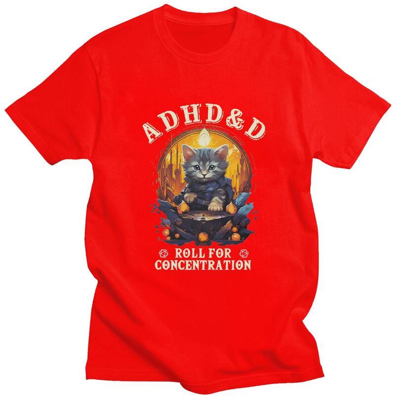 ADHD Roll For Concentration Cat Role Playing Game T Shirt for Men Pure Cotton Tshirt Streetwaer Short Sleeve Tee Shirt Clothing S
ADHD Roll For Concentration Cat Role Playing Game T Shirt for Men Pure Cotton Tshirt Streetwaer Short Sleeve Tee Shirt Clothing S
