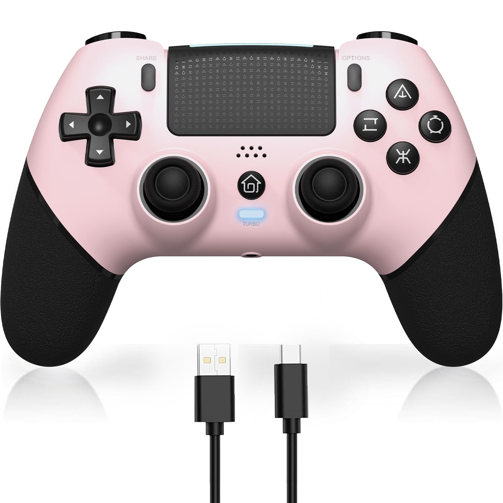 PS4 controller in the second half of Sungale p4 controller automatic fire with back button Bluetooth 1000mAh macro function compatible Earphone jack
PS4 controller in the second half of Sungale p4 controller automatic fire with back button Bluetooth 1000mAh macro function compatible Earphone jack