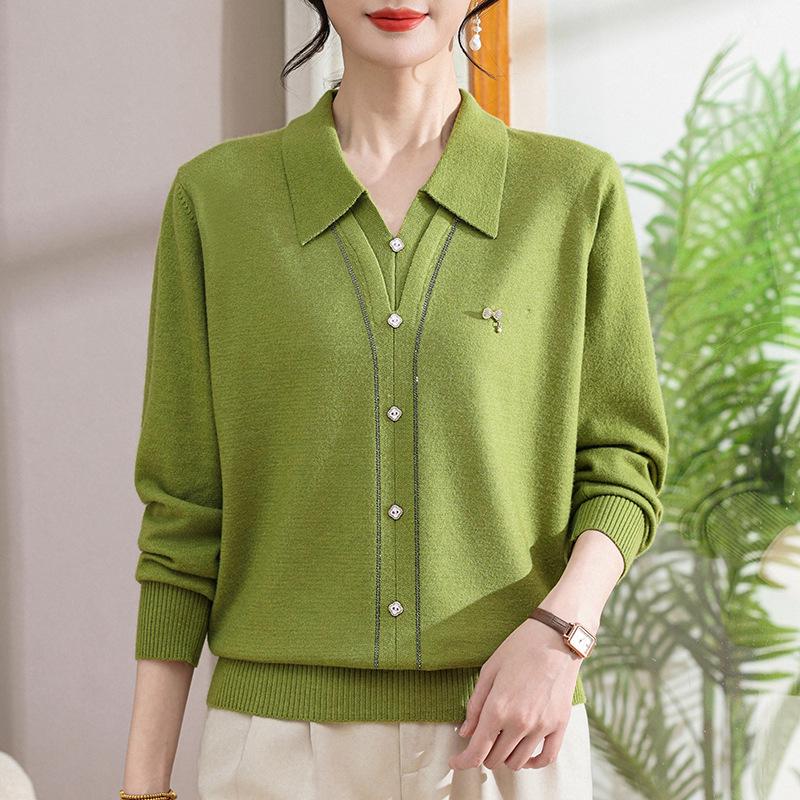 Stylish Knitwear Tops for Middle-Aged and Elderly Women - Spring & Autumn Fashion 2XL зелёный
Stylish Knitwear Tops for Middle-Aged and Elderly Women - Spring & Autumn Fashion 2XL зелёный